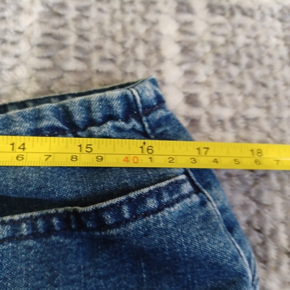 VTG Tommy Hilfiger Denim Jean Pencil Skirt Y2K 90s Made In Canada Sz 11 Preppy - Picture 9 of 9